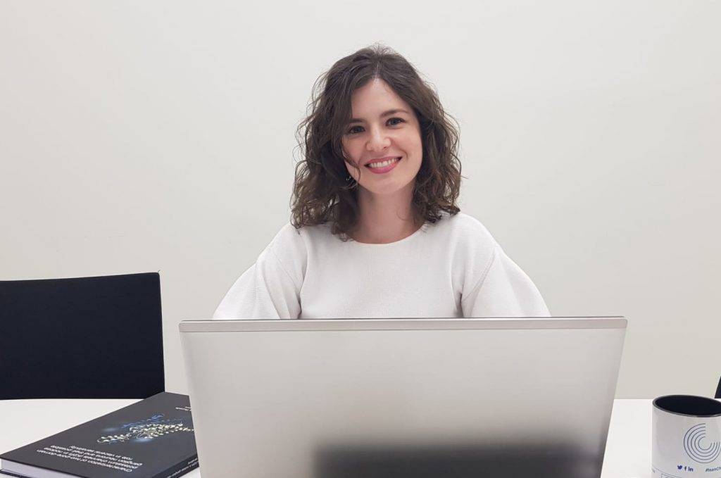 Lola Rueda, investigadora do Laboratorio de Neurociencia