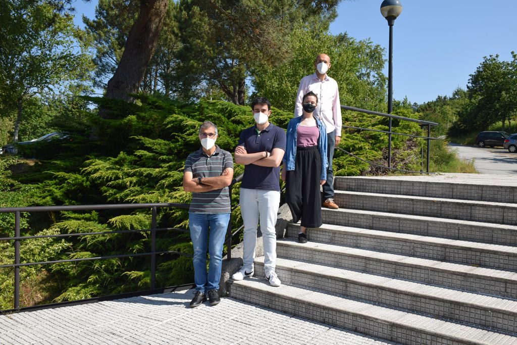 Pedro Comesaña, David Vázquez, Elena Rodríguez e Fernando Pérez, os catro investigadores da UVigo implicados no proxecto